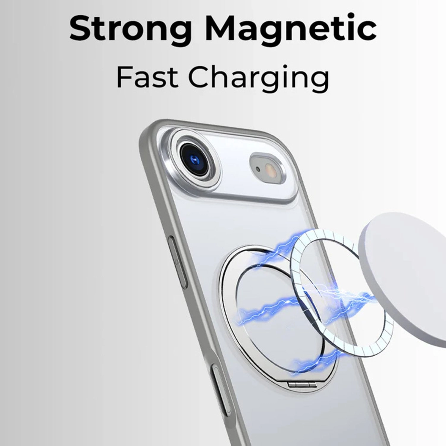 360° Rotate Ring Stand Magsafe Case - TPU and polycarbonate for iPhone 17