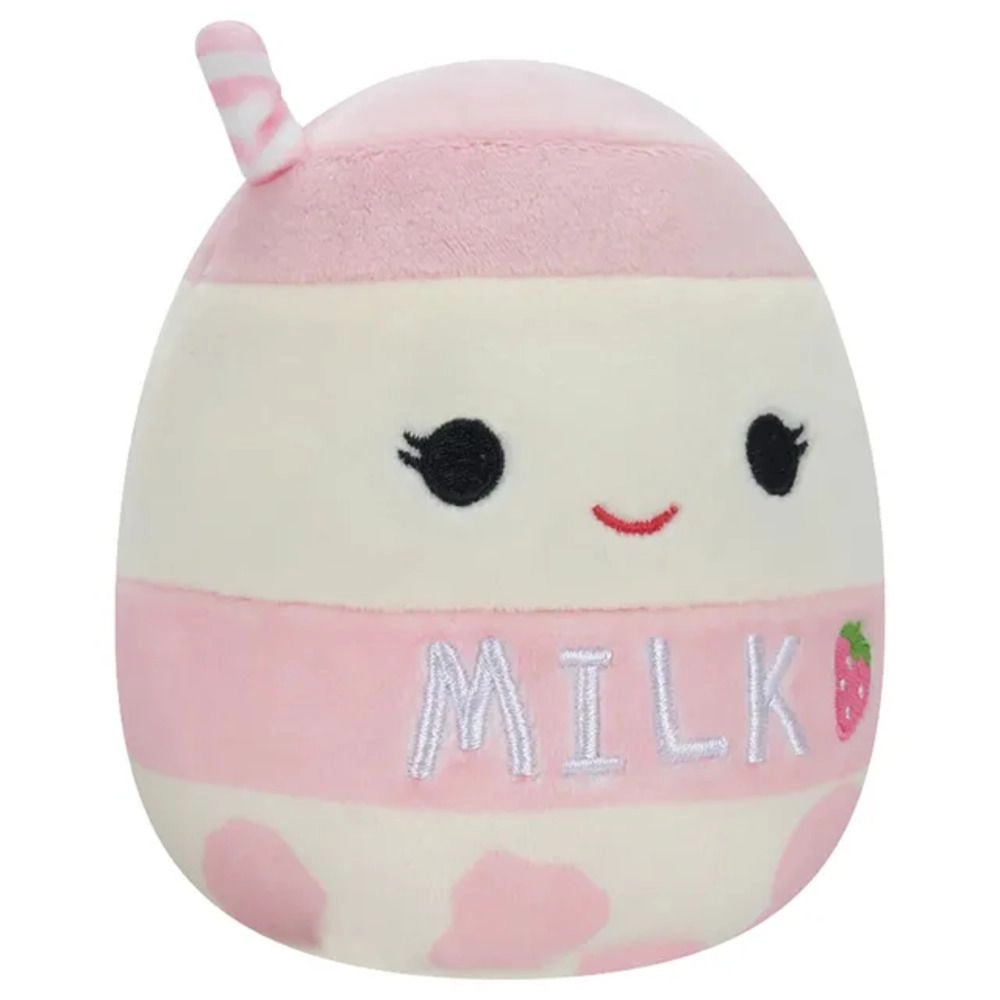Strawberry & Amelie Strawberry Milk Flipable Plush Toy 12.7 cm
