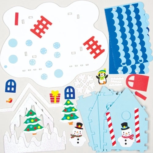 Baker Ross Snowman 3D House Kits