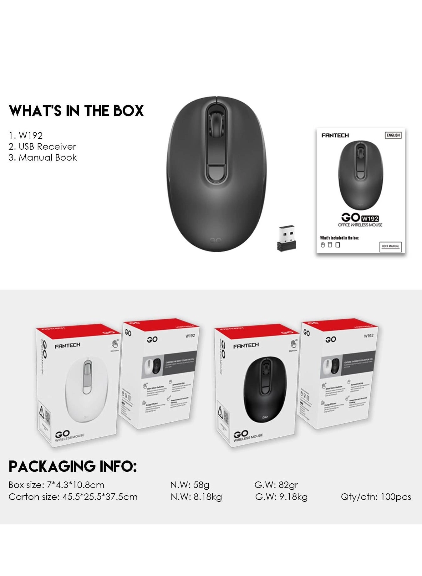 W190 Mouse - Wireless