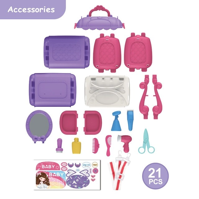 Vanity Satchel - 21 pcs (SAB-LS_RPST_HSPU)