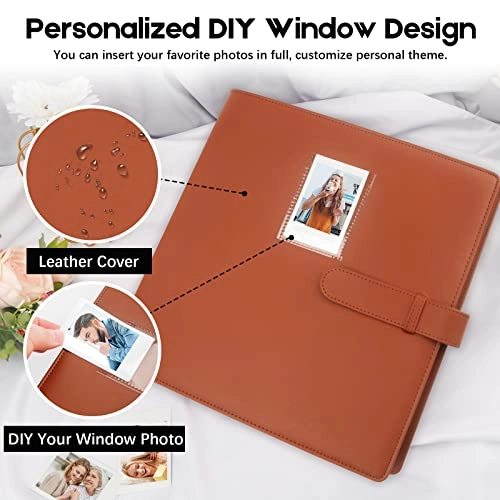 2x3" 640 Pockets Leather Photo Album