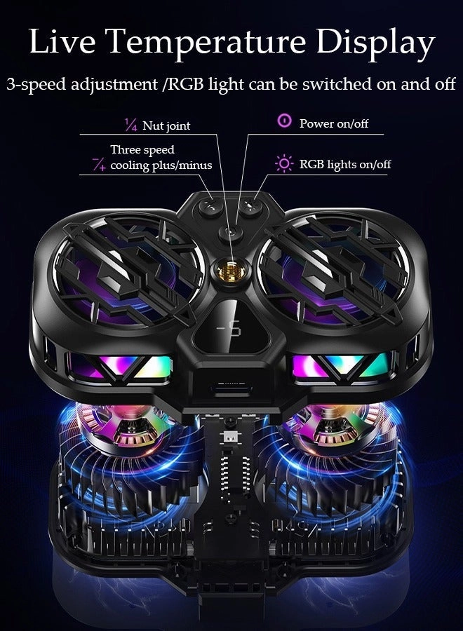 Magnetic Semi-Conductor Cooling Chip - 2 In 1 RGB Fan