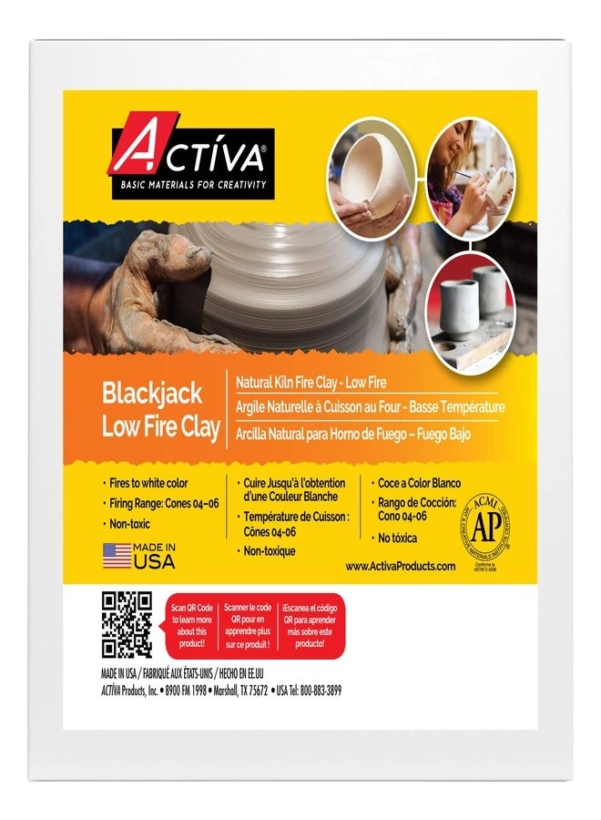 ACTIVA Blackjack Earthenware Low Fire Clay - Natural 4.53 Kg