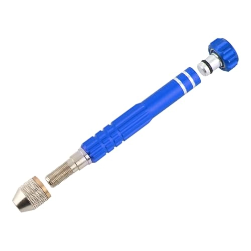 Precision Pin Vise Hand Drill - Manual 3-Jaw Chuck 0.5mm-3mm