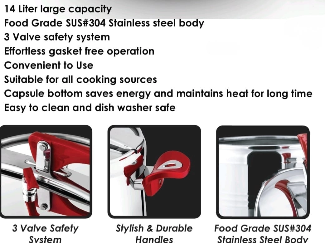 Clipso Pressure Cooker - 9L
