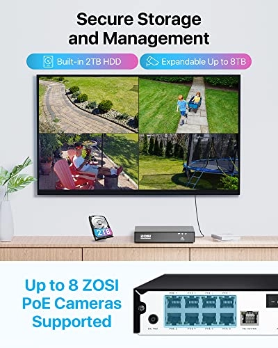 8CH 5MP 3K Lite - 4 Cameras