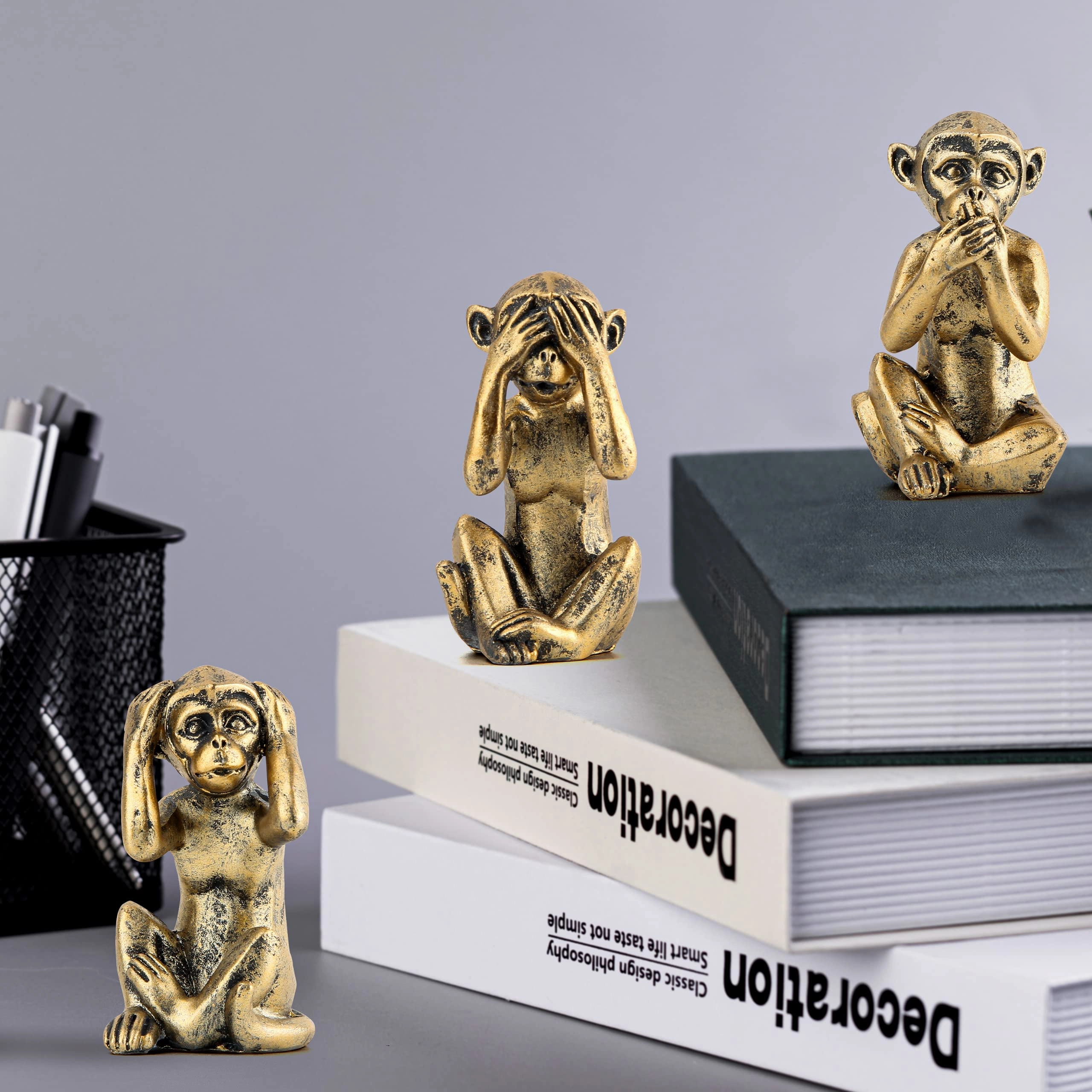 3 Wise Monkeys - Resin