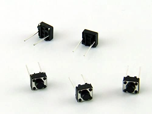 POPESQ Instant Switch - 6mm x 6mm Round Head 1 Contact THT 5 mm 2 Way