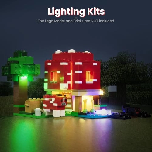 Light Kit for Lego The Mushroom House (21179) - LED USB Powered