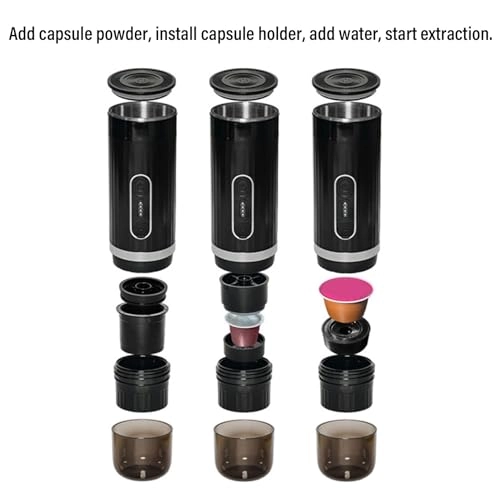 Portable Coffee Machine - 80ml capsule powder
