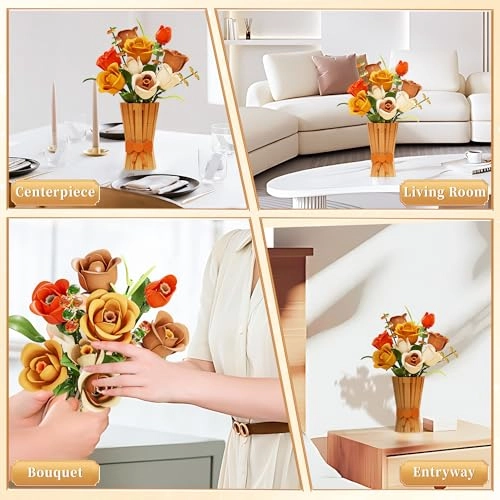 Rose Bouquet Building Set (01050) - Botanicals