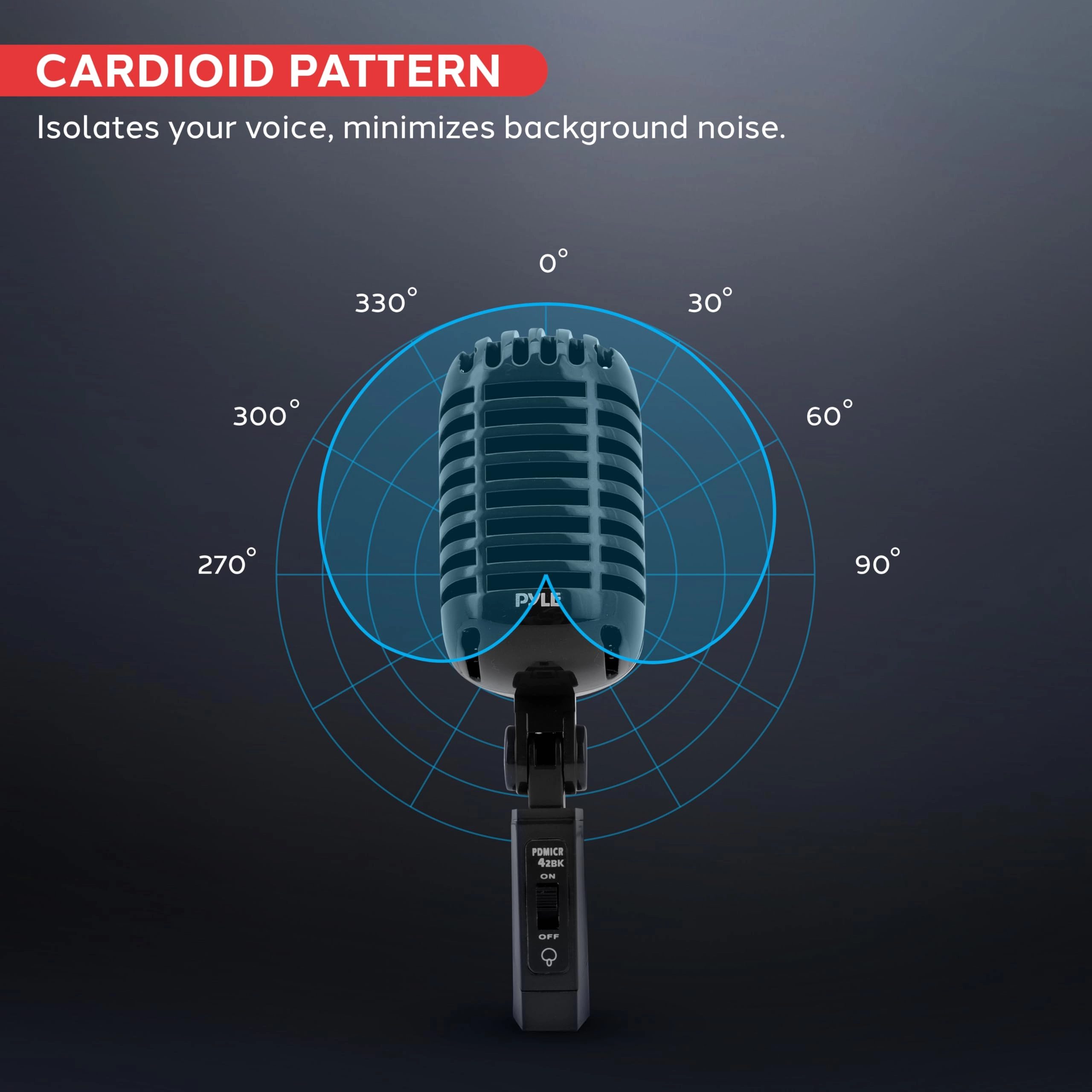 Classic Retro Dynamic Vocal Wired Microphone