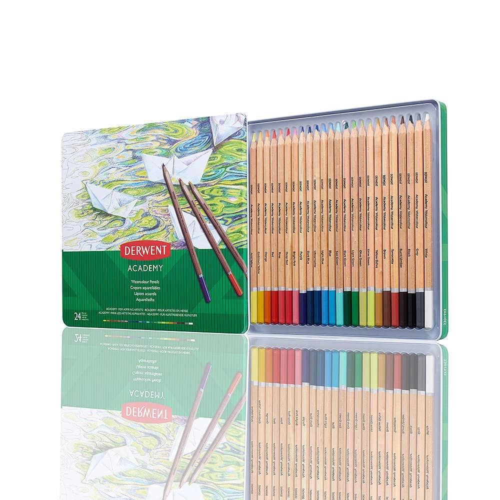 Academy Coloured Pencils - 24 Pcs