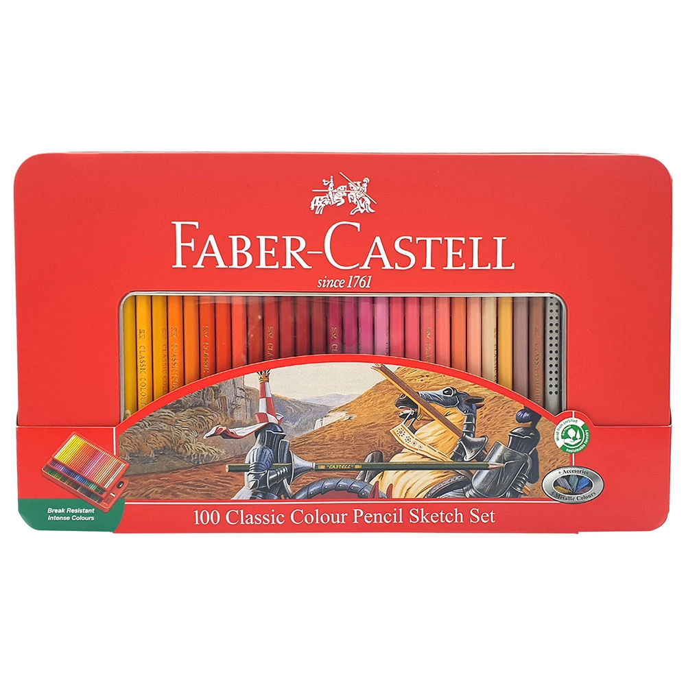 Faber Classic Sketch Coloured Pencils - 100