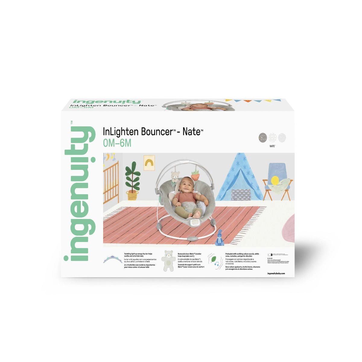InLighten Bouncer Nate - Light Brown 6 months