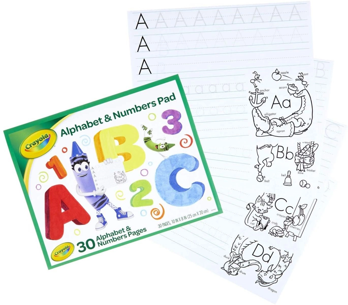 Crayola Beginning ABC Tablet Book - thirty 10 x 8 inch pages 3+