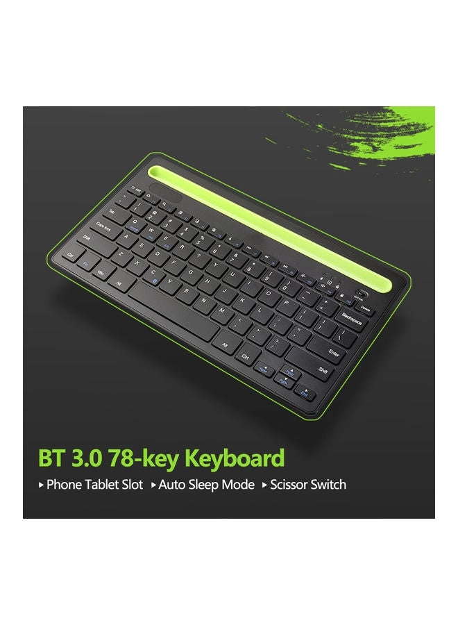 Round Keycap Touch Keyboard Case - Wireless