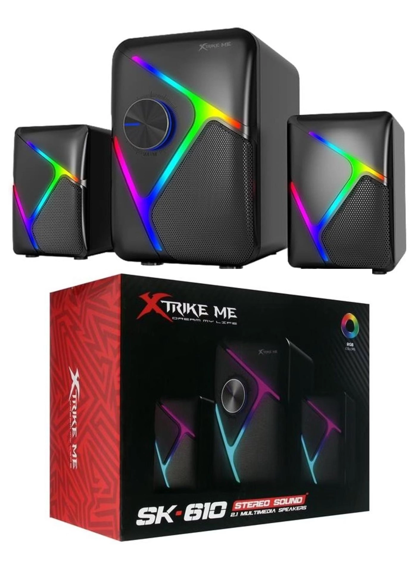 SK-610 - 2.1 RGB Backlight Stereo Sound