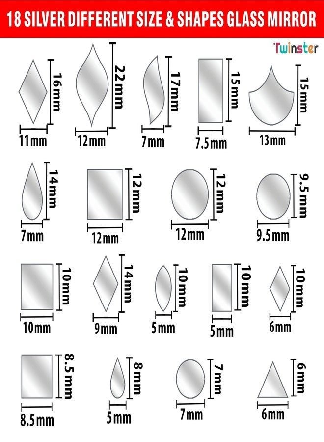 Mirrors for Craft Work - 2450 Total Pieces