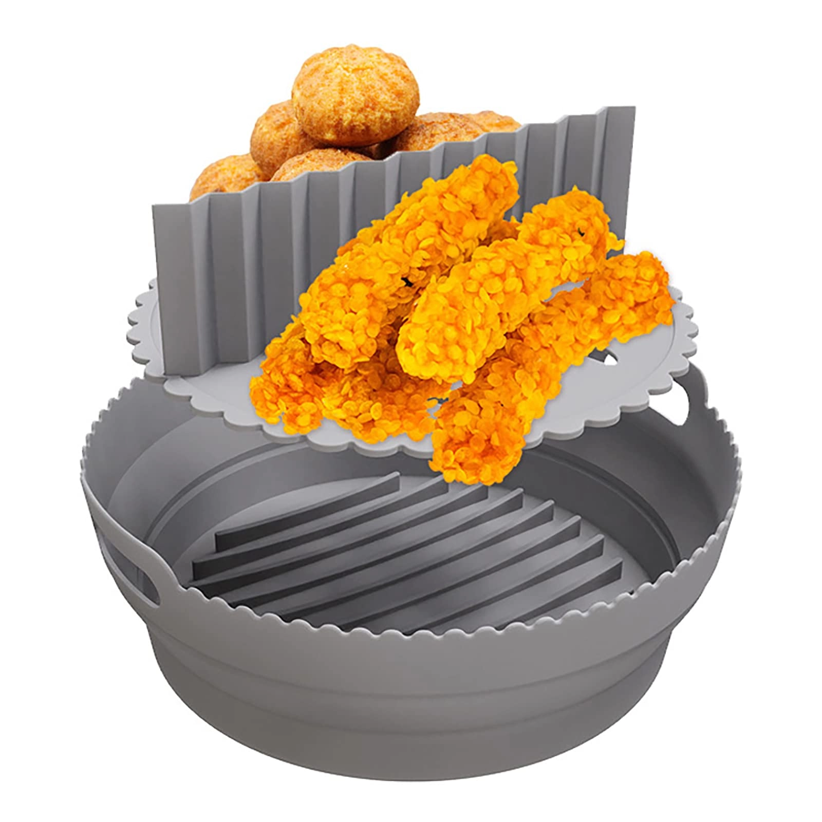 Air Fryer Liners - Silicone 1 x Air Fryer Liners 1 x Separator Pad