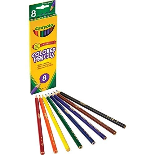 Coloured Pencils - 8 Pcs