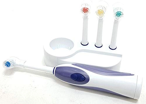 G07 - Portable Waterproof Ultrasonic Electric Toothbrush 4 Replacement Heads