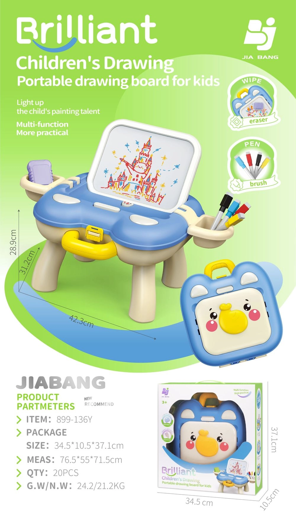 Brilliant Children's Portable Drawing Board