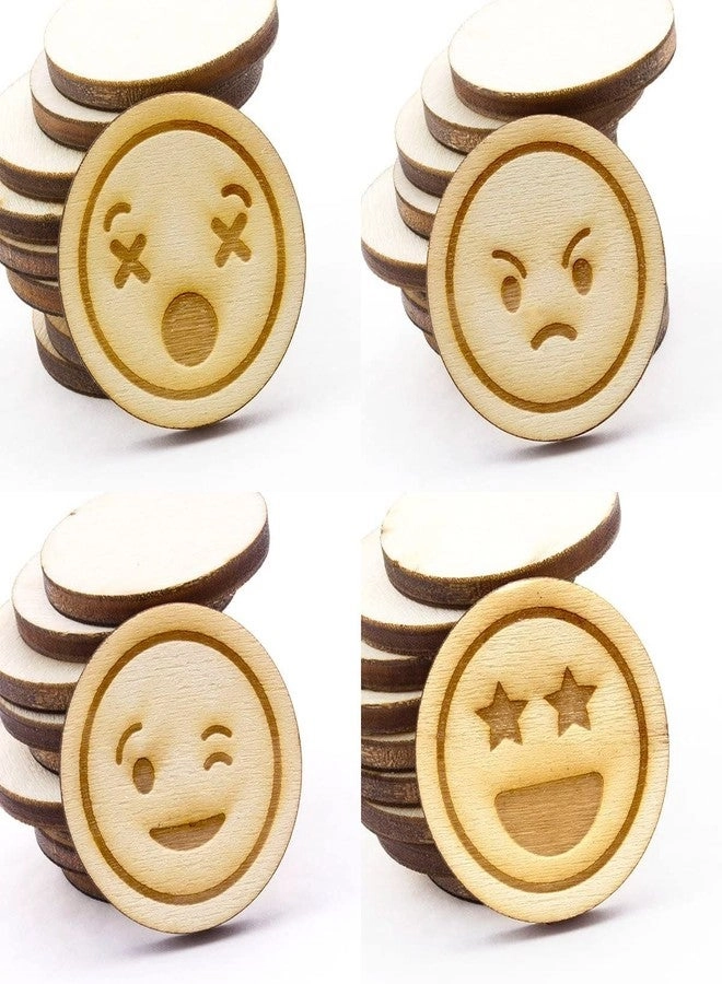 Wooden Emoji Token - 10 pcs