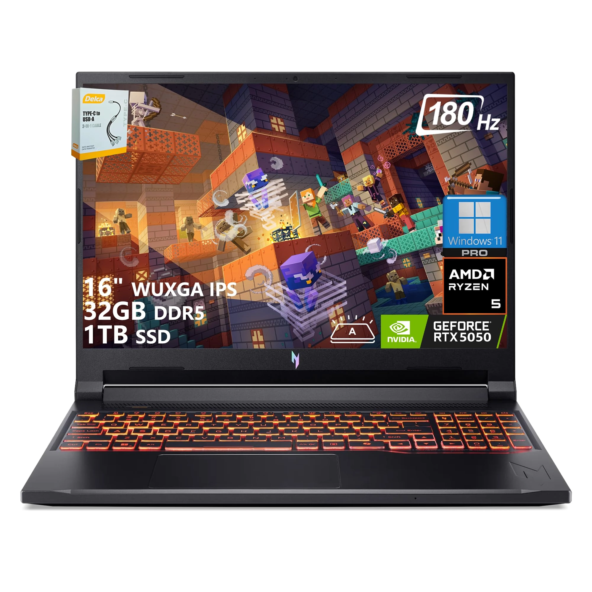 Nitro V 16 AI - 16'' Ryzen 5 240 32GB DDR5 1TB SSD