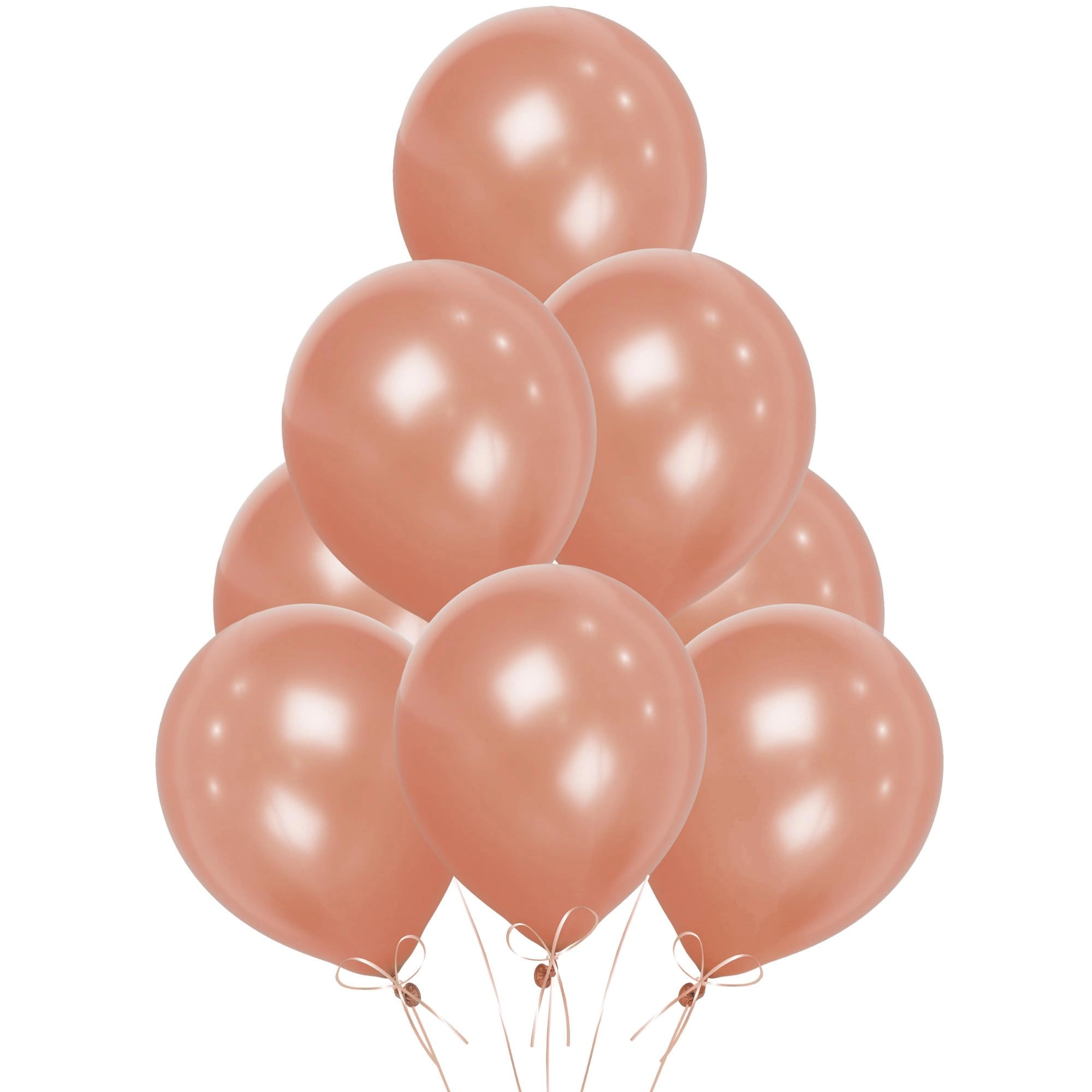 Shatchi Ltd Rose Gold Balloons - 25 Pack Anniversary Baby Shower Birthday Valentine's Day Wedding