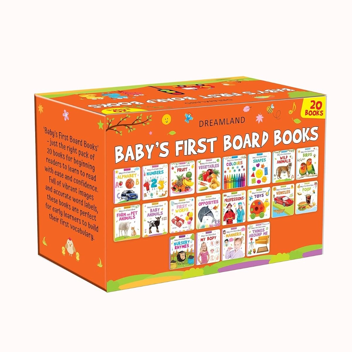 Dreamland Baby’s First Board Books - Suitable for 3 Years & above 20 pieces