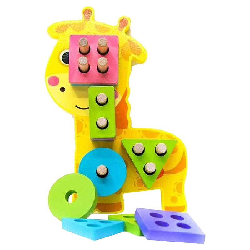 Wooden Stacking Shapes Puzzle - 3+ Years 21 piece(s)