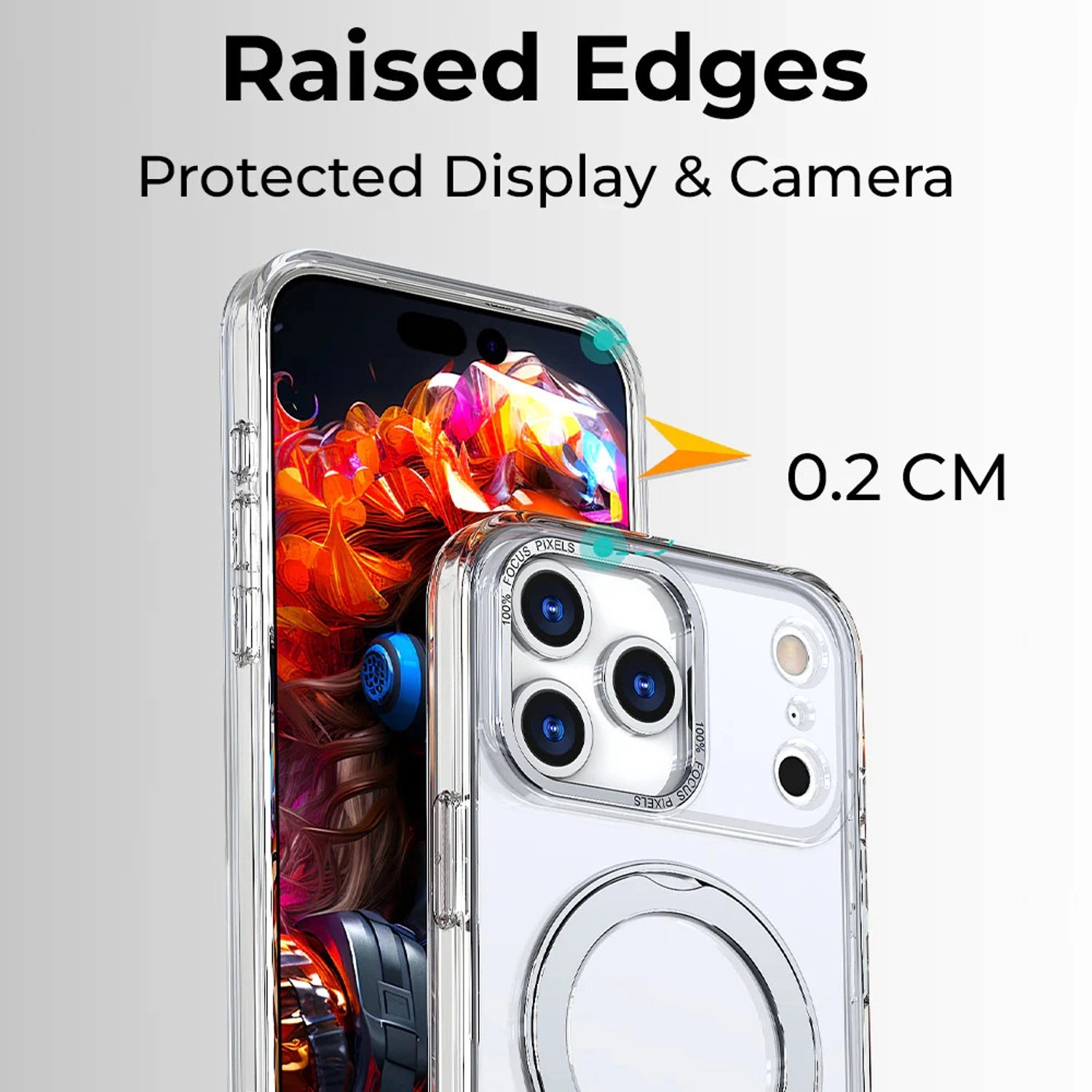 360° Rotate Ring Stand Case with MagSafe for iPhone 17 Pro Max