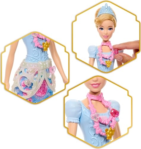 Cinderella Fashion Doll - Jewel Reveal 8 Surprises 9 Pieces