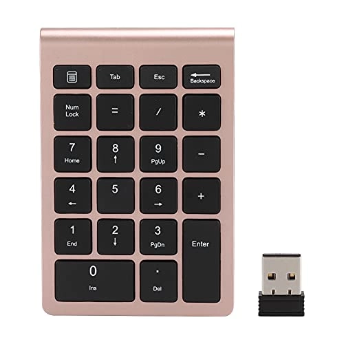 Goshyda Wireless Numeric Keypad - 22 Keys 2.4G USB