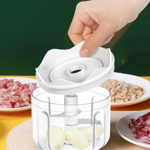 Electric Mini Garlic Chopper - 100+250+350ML Cordless