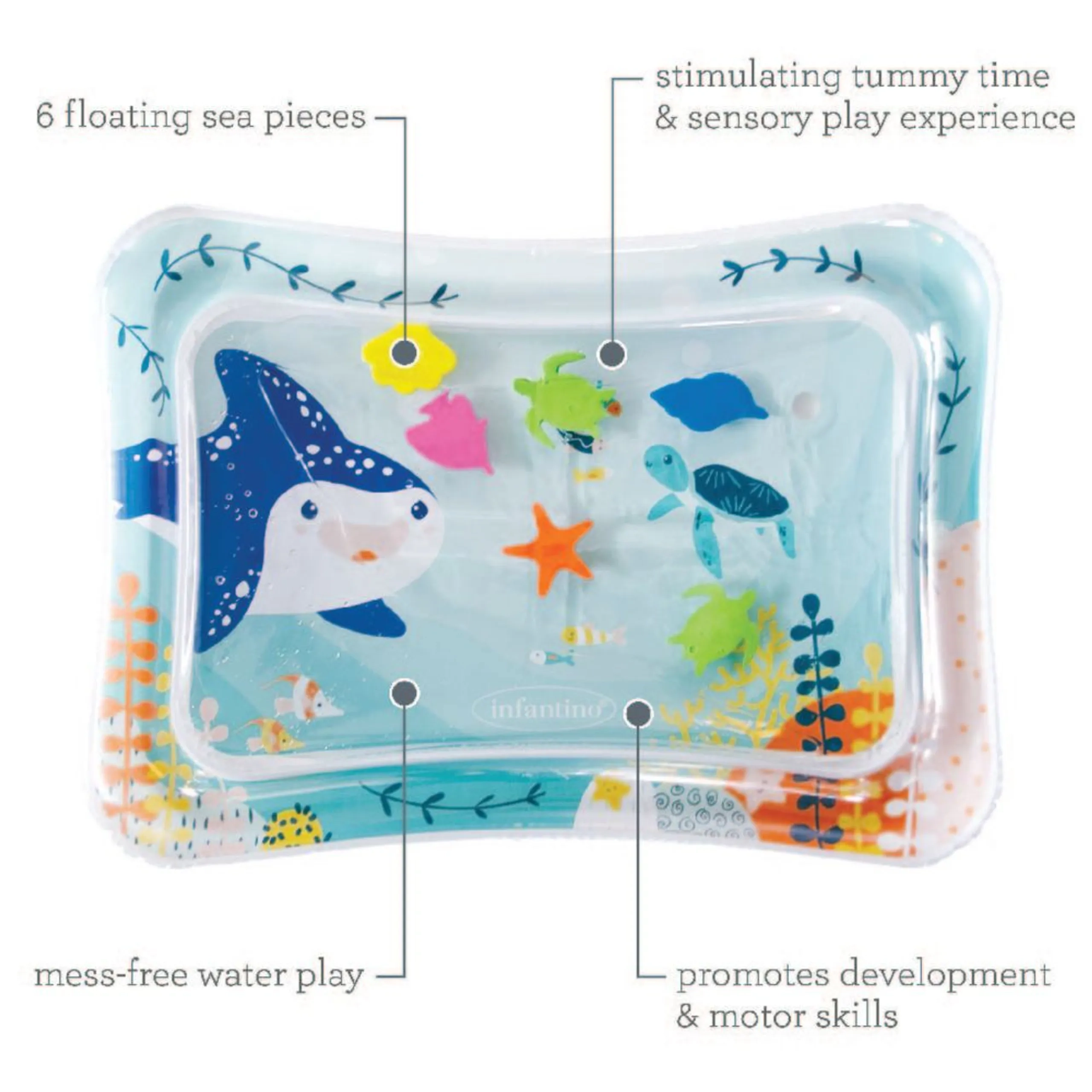 Jumbo Pat And Play Water Mat - 3 months