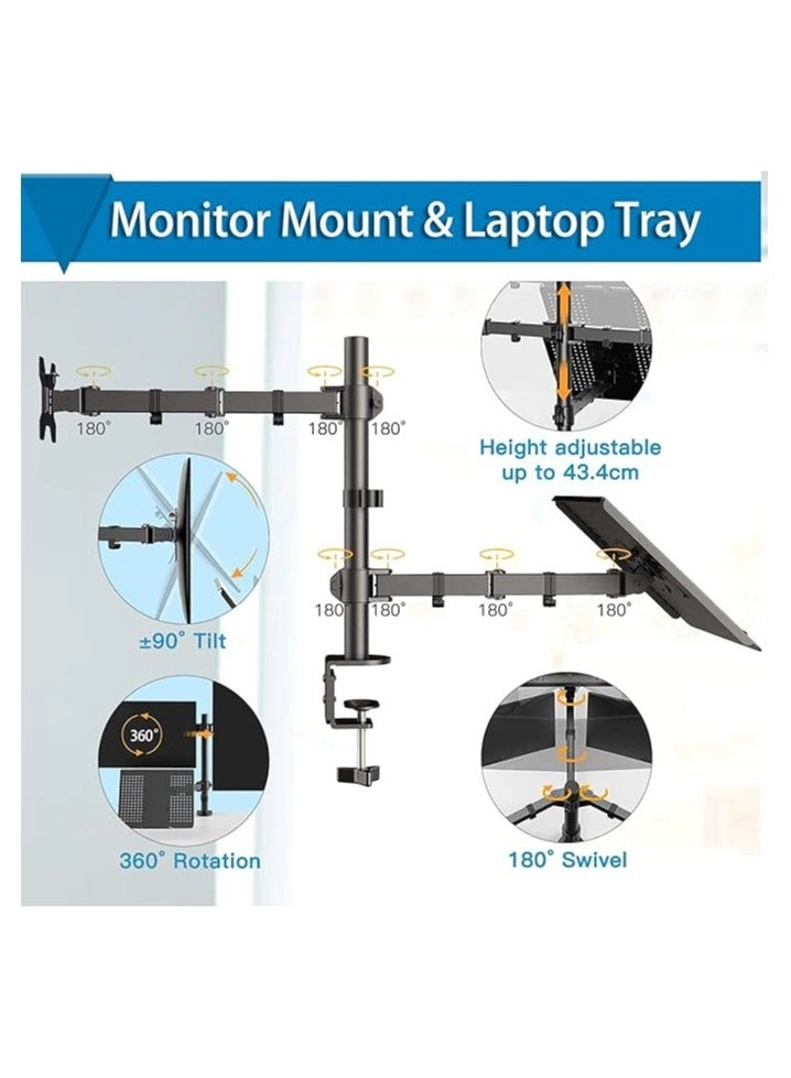 Laptop Monitor Mount Stand - 33 to 68cm