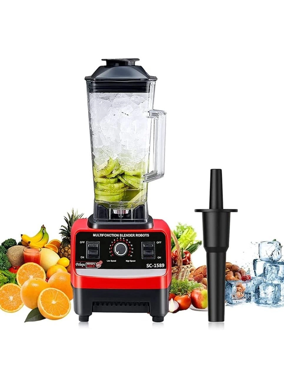 Heavy Duty Blender Mixer - BPA Free High Speed Ice Crusher