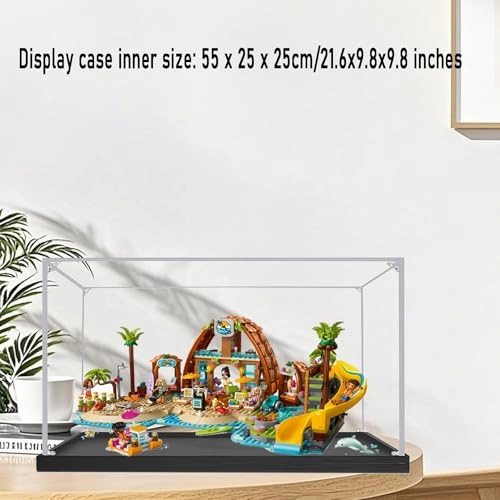 Acrylic Display Case for LEGO 42673 Good Friends Family Beach Resort - 2mm thickness