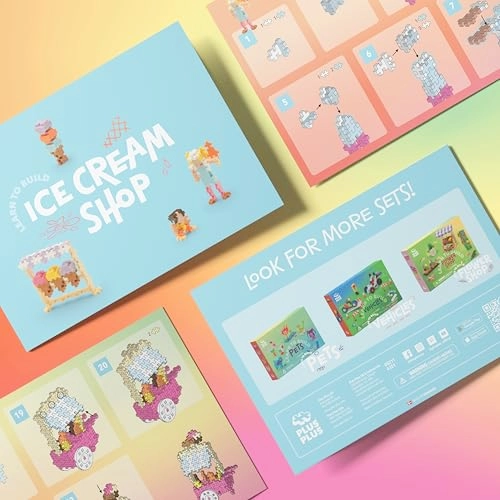 Learn to Build Set, Ice Cream Shop - 285pcs