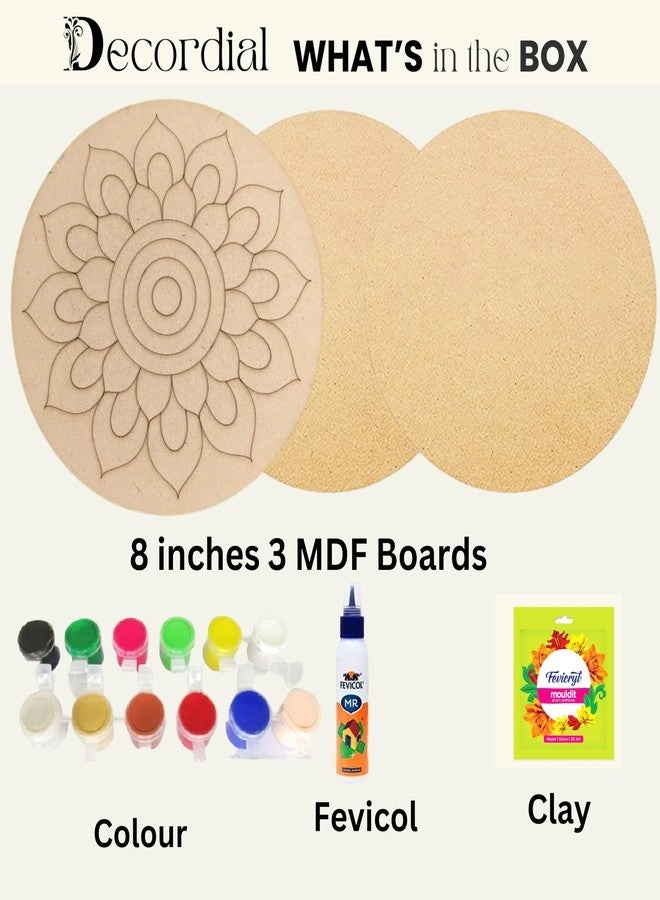 Round MDF Mosaic Art