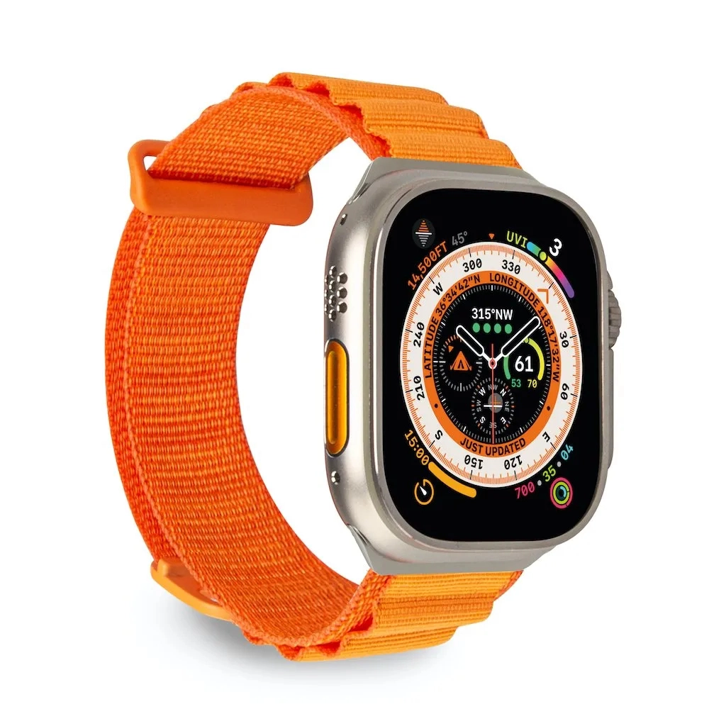 Watch Band for Apple Watch 42/44/45/49mm - Nylon ORANGE