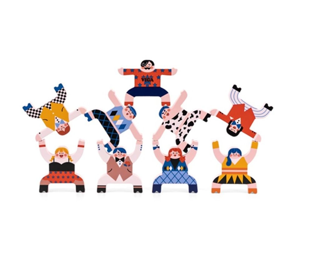 Circus Stacking Game - 3 + 12 piece(s)