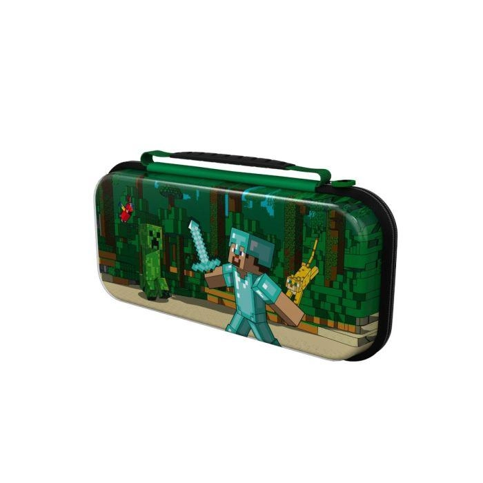 Nintendo Switch Travel Case - Minecraft Forest Battle Green