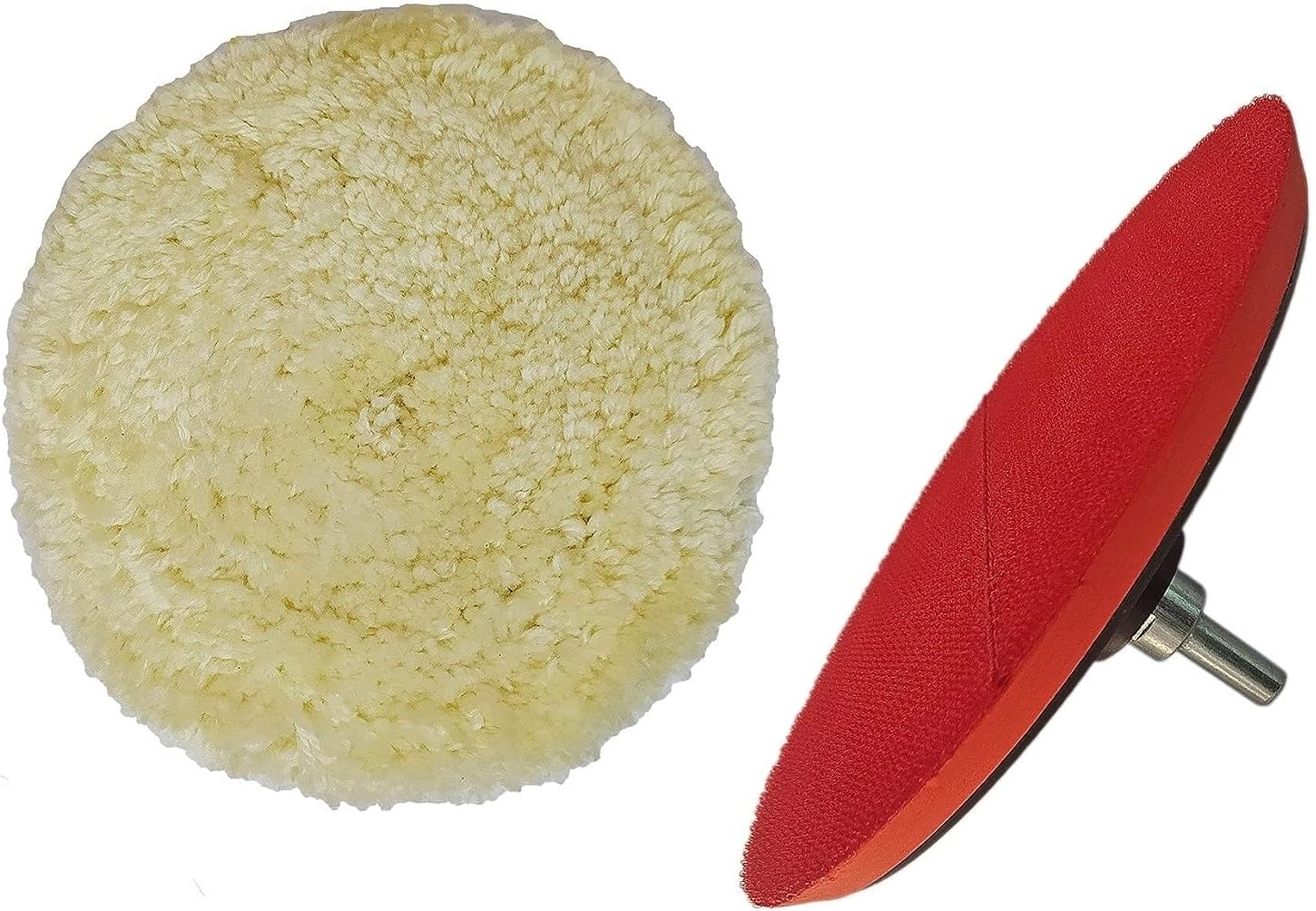 Inditrust Wool Pad - 7inch + Backing pad - 7inch + M14 adaptor