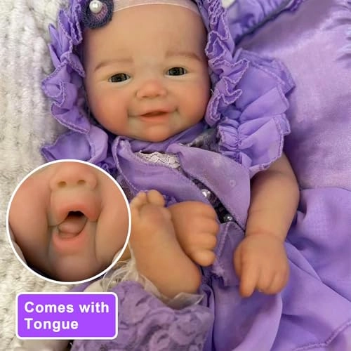 Reborn Baby Doll - 18 inch Silicone Full Body Ages 3+