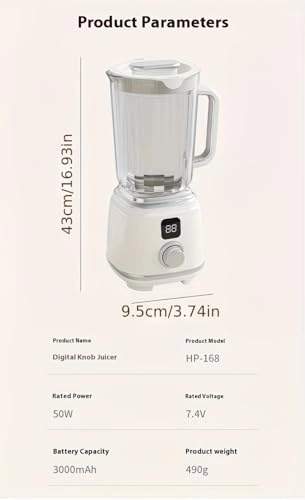 Rechargeable Citrus Juicer - 50W 600ML