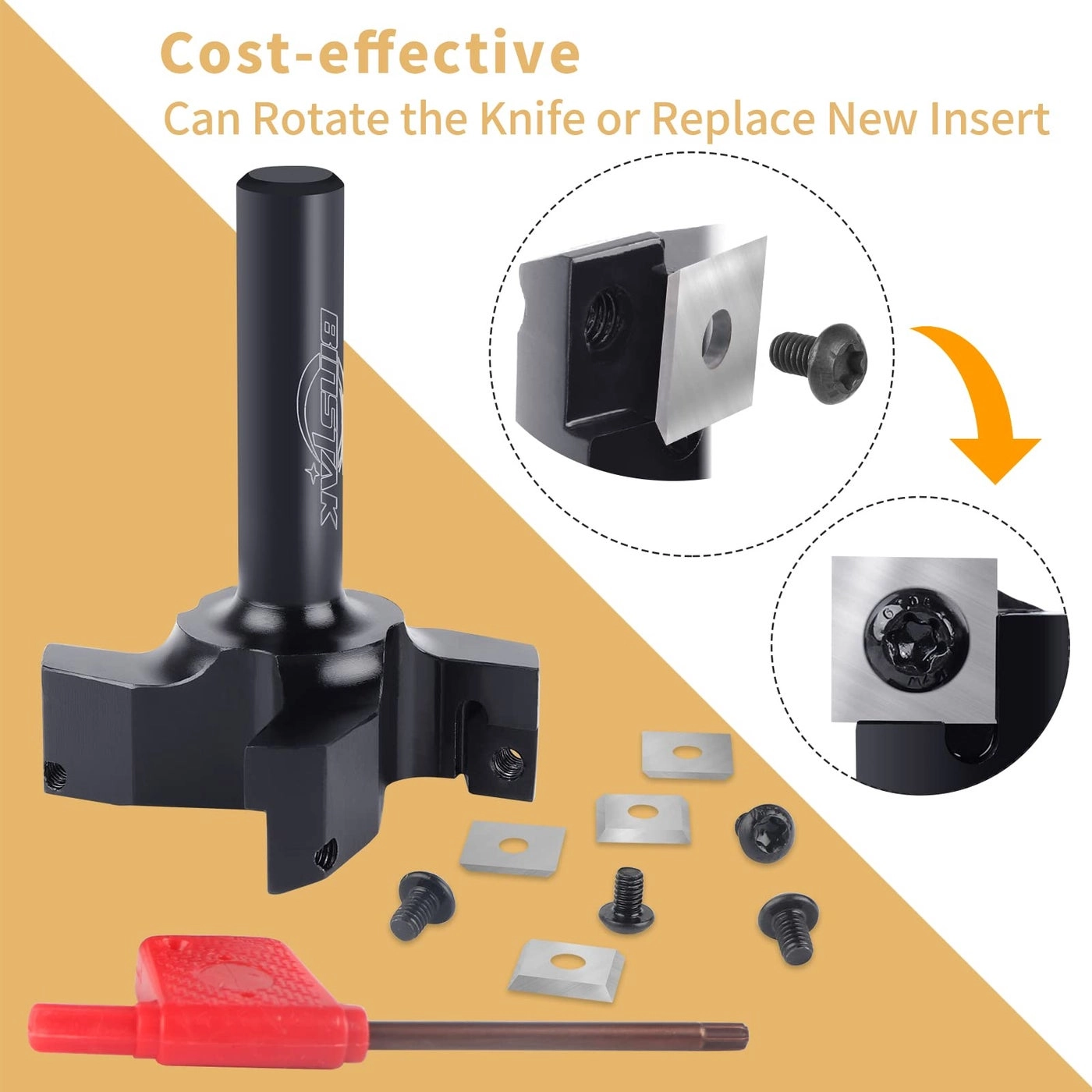CNC Spoilboard Surfacing Router Bit - 2" 1/2"